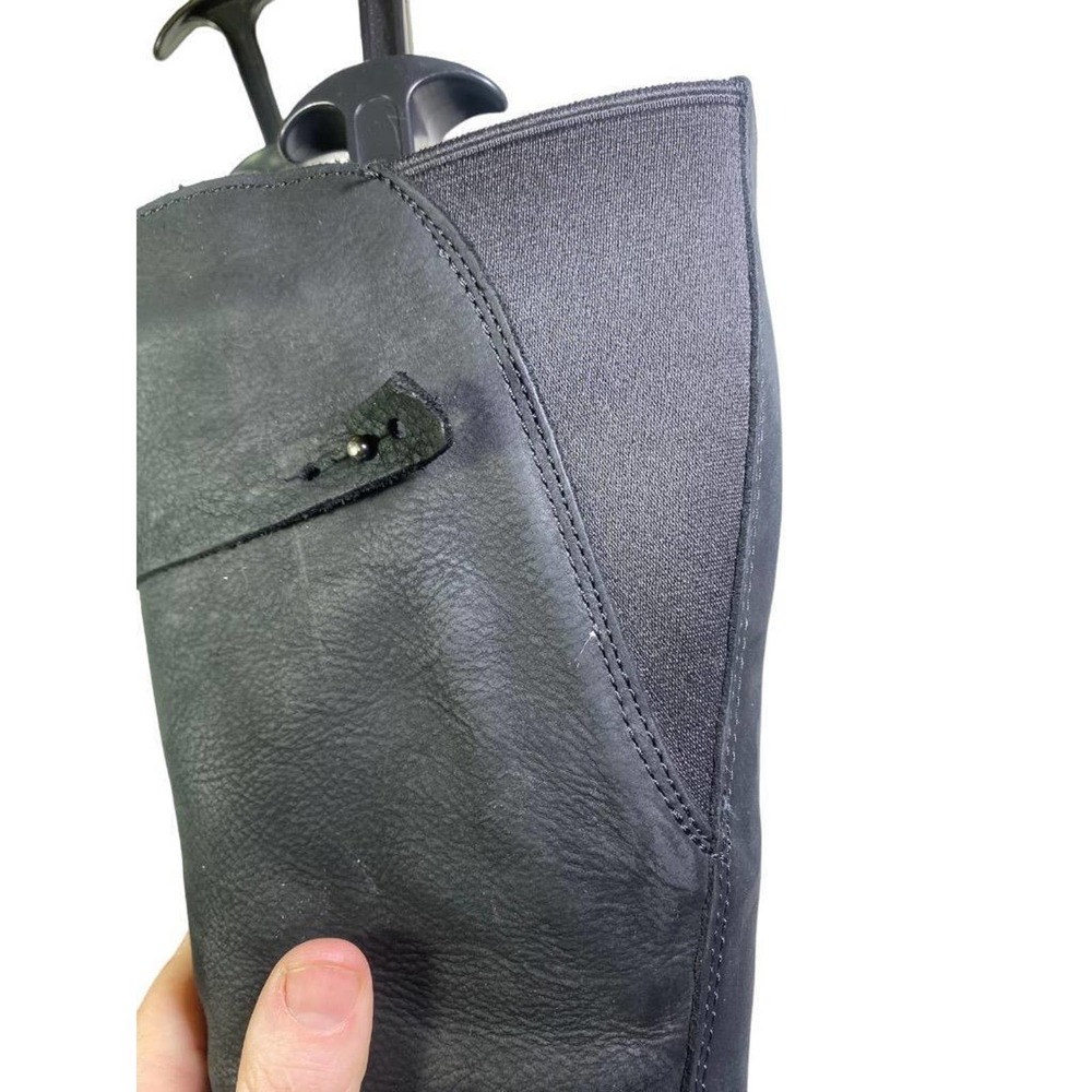 Eddie Bauer Lodge Wedge Waterproof Insulated Boot Women size 8.5 Black Leather - Picture 6 of 11